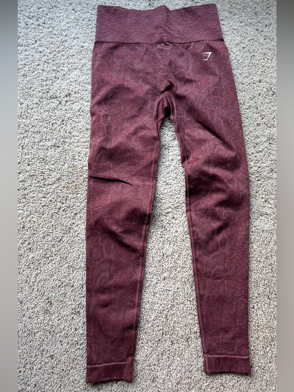 Gymshark Mauve Patterned Leggings